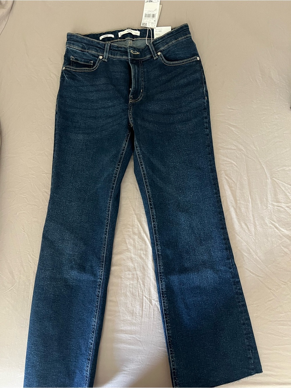Cotton Flare jean Mango Women's Dark Blue Flare Jeans
